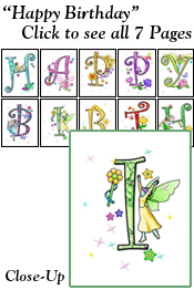 Fairy Princess Happy Birthday Banner - Small - Downloadable