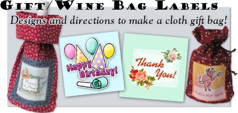 Gift / Wine Bag Downloadables
